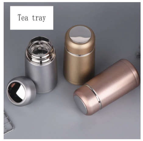 300ml Cute Mini Thermos Bottle Insulated Vacuum Cup Small Flask Travel  Metal Tumbler for Tea Water