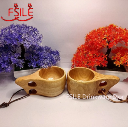 New Chinese Portable Wood Coffee Mug Wooden Cups
