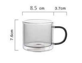 Colorful Transparent Glass Coffee Tea Wine Glasses Drinking Tumbler Cup