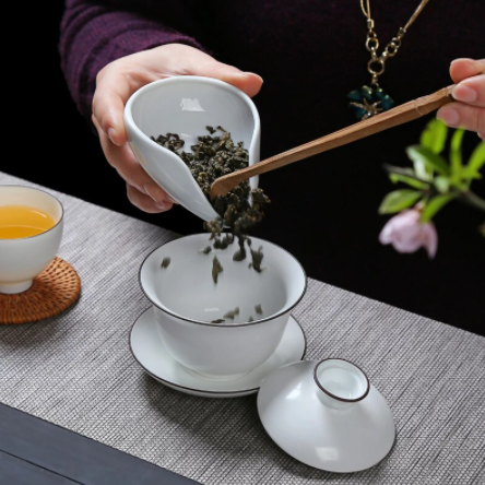 Coffee and Tea Tools Ceramic Tea Scoops Ceramic Accessories for Chinese Kung-Fu Tea Set