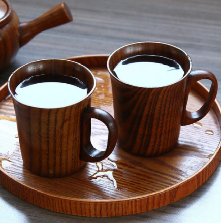 Natural Handmade Jujube Wood Cup Coffee Beer Mugs & Home Decoration