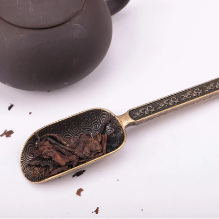 Bronze Chinese Tea Spoons Copper Tea Scoop Spoon Tea Leaves Chooser