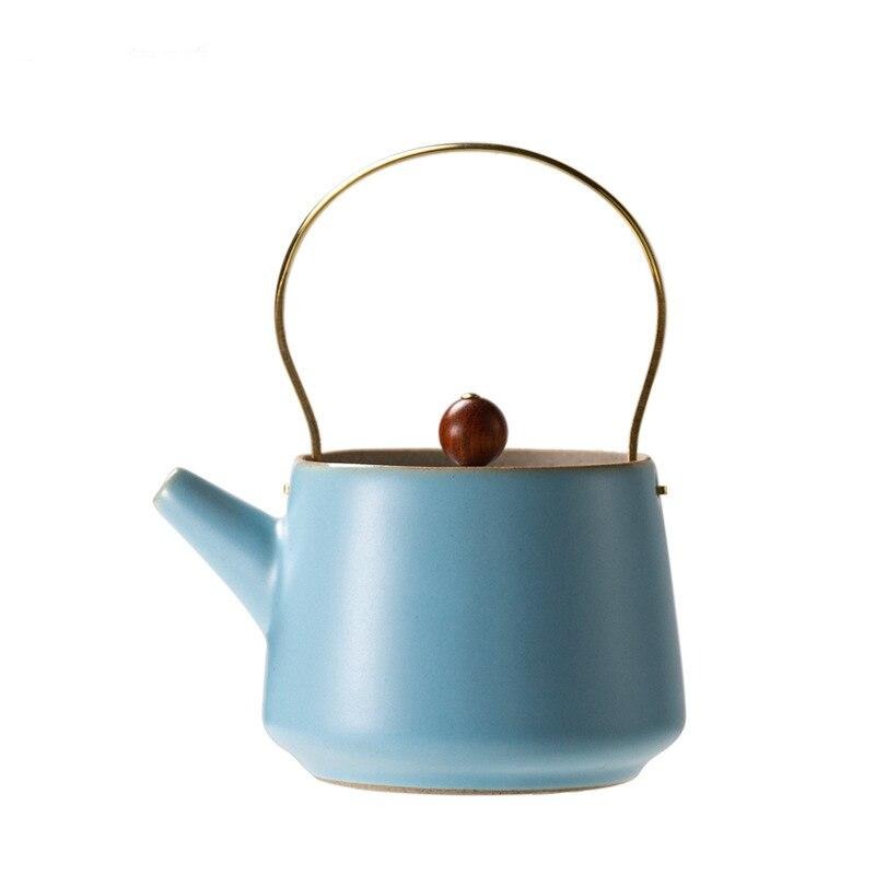 Indigo Japanese Style Ceramic Teapot Kettle