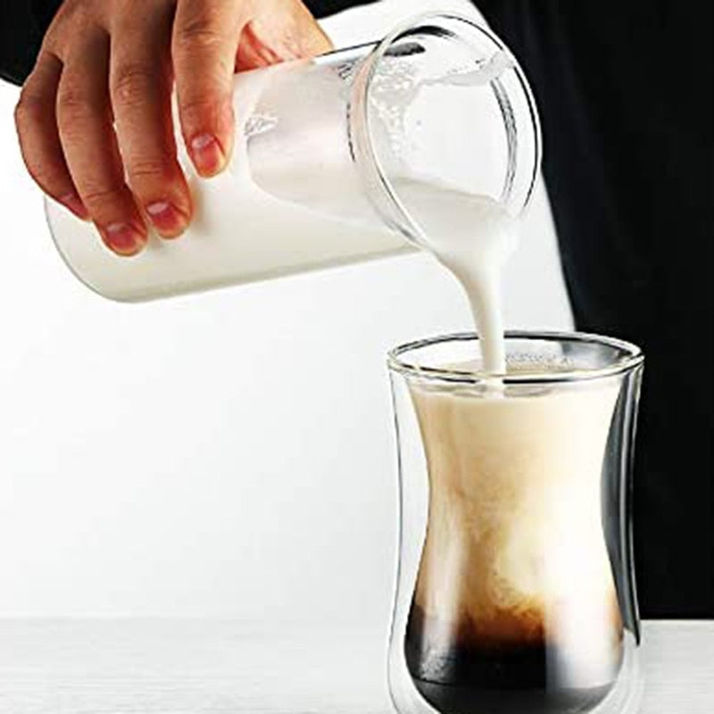 Electric Foamer Coffee Foam Maker Milk Shake Mixer Battery Milk Frother Jug
