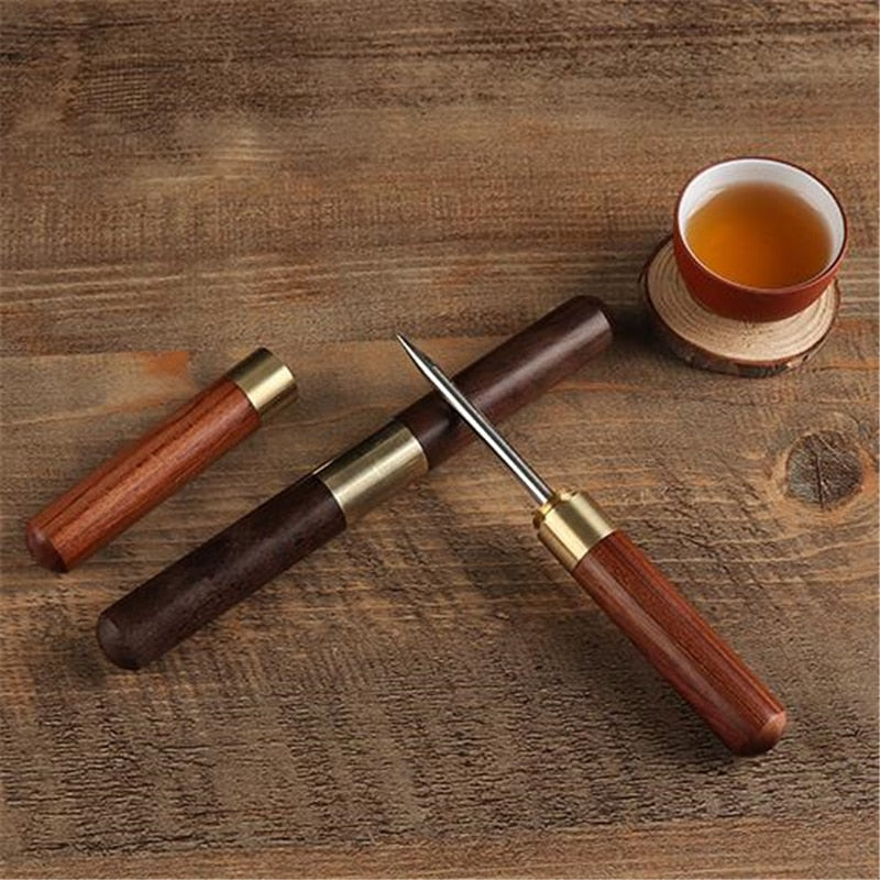 Sandalwood Tea Knife Needle Pick With Wood Handle Puer Tea Professional Tools