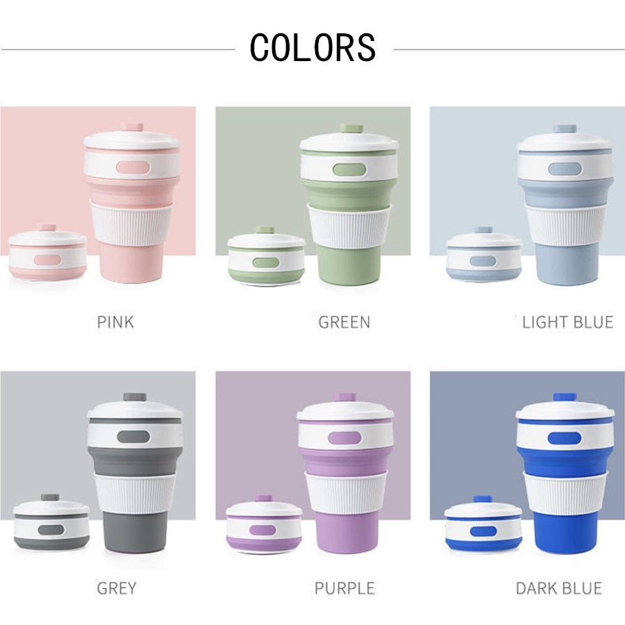 Silicone Portable Folding Coffee Cup 350ML