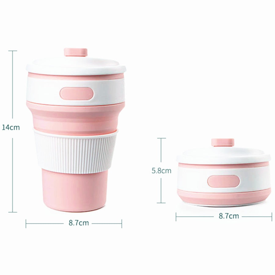 Silicone Portable Folding Coffee Cup 350ML