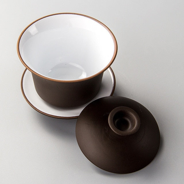 Kung Fu Tea Set Elegant Tea Cups with Cover