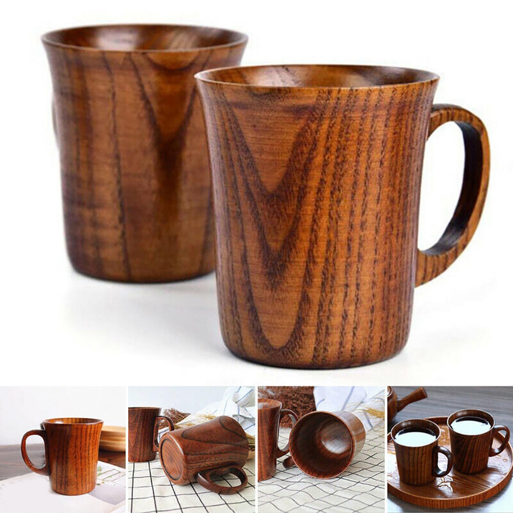 Natural Handmade Jujube Wood Cup Coffee Beer Mugs & Home Decoration