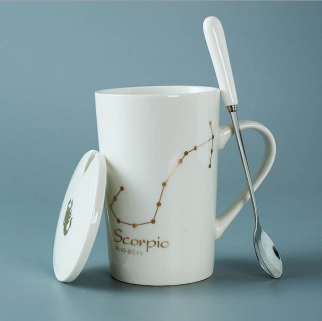 Ceramic Astrological Signs Constellations Creative Zodiac Mugs