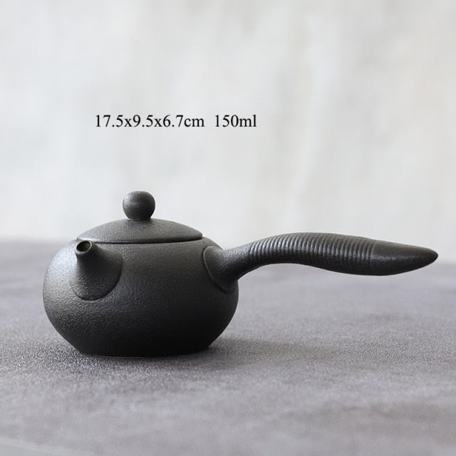 Black Crockery Ceramic teapot Teacup Chinese Kung-Fu Drinkware