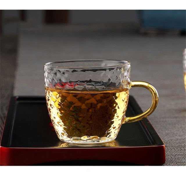 Crescent - High-grade Borosilicate Heat-Resistant Glass Tea Mug with Filter