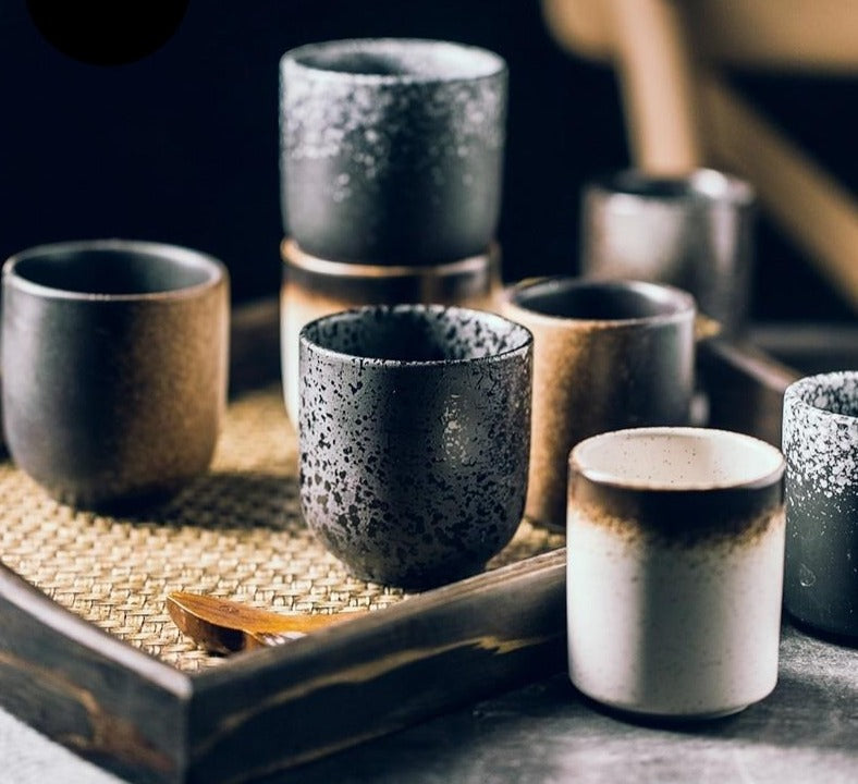 Japanese Style Ceremonial Teacup Ceramic Tea Espresso Hand-painted Drinkware 150ml 195ml