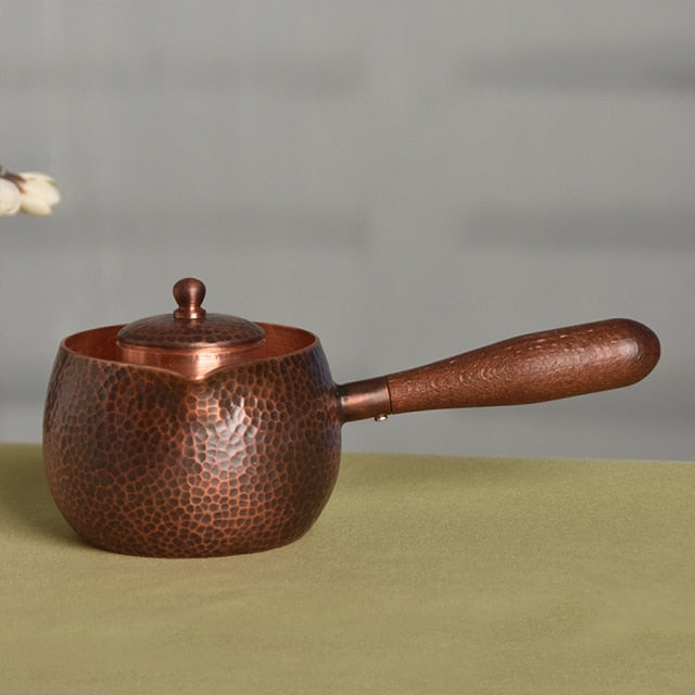Handcrafted Side-Handle Copper Kettle