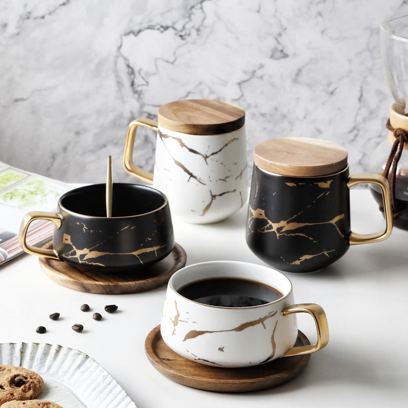 Nordic Marble Coffee Mugs Matte Luxury Water, Coffee, Tea, Milk Cups