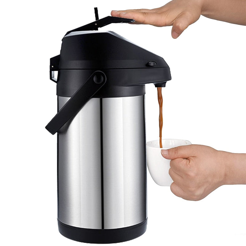 Hot & Cold Drink Dispenser, Coffee Dispenser, Stainless Steel Thermos