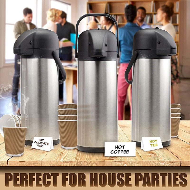 Hot & Cold Drink Dispenser, Coffee Dispenser, Stainless Steel Thermos