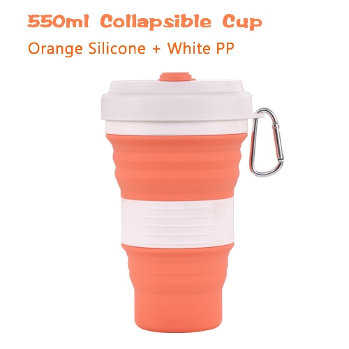 Portable Travel Silicone Coffee Cup Collapsible Leak Proof