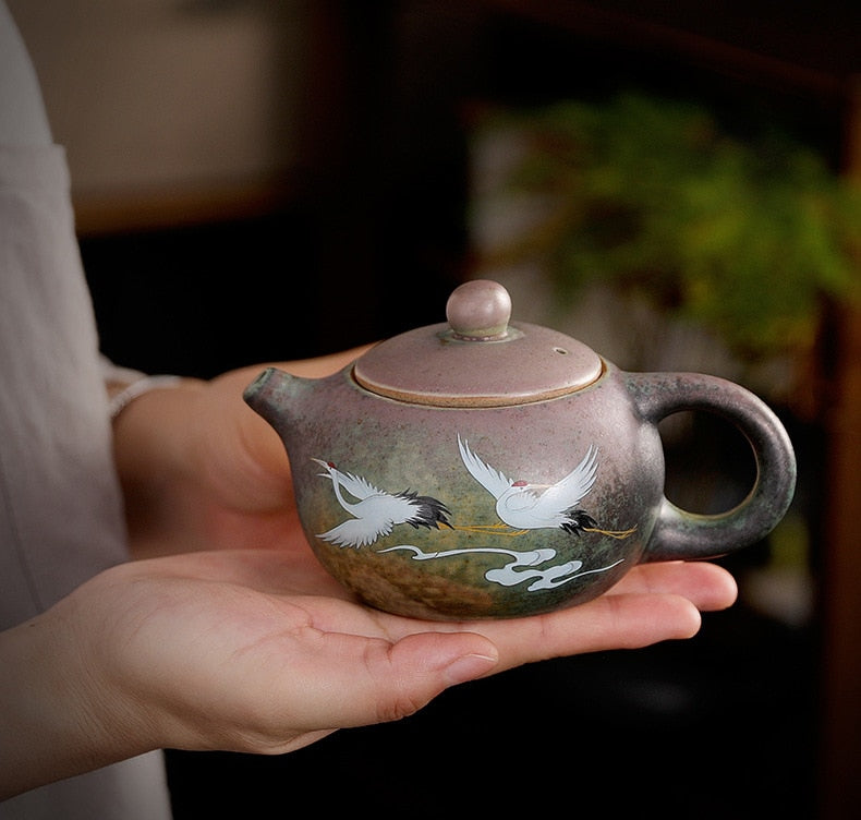 Handmade kettle Jingdezhen Vintage Tea pot Chinese tea set porcelain