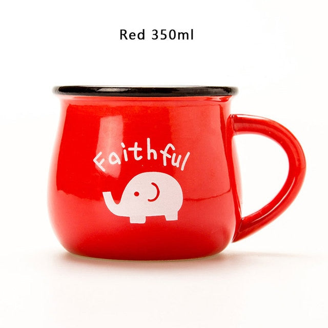 Fun Cute Message Coffee Tea Cups Ceramic Heat-Resistant Handmade