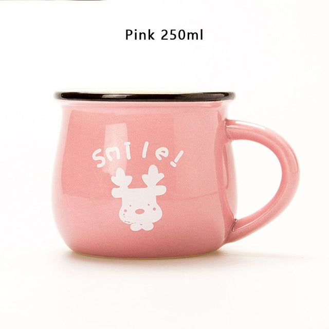 Fun Cute Message Coffee Tea Cups Ceramic Heat-Resistant Handmade