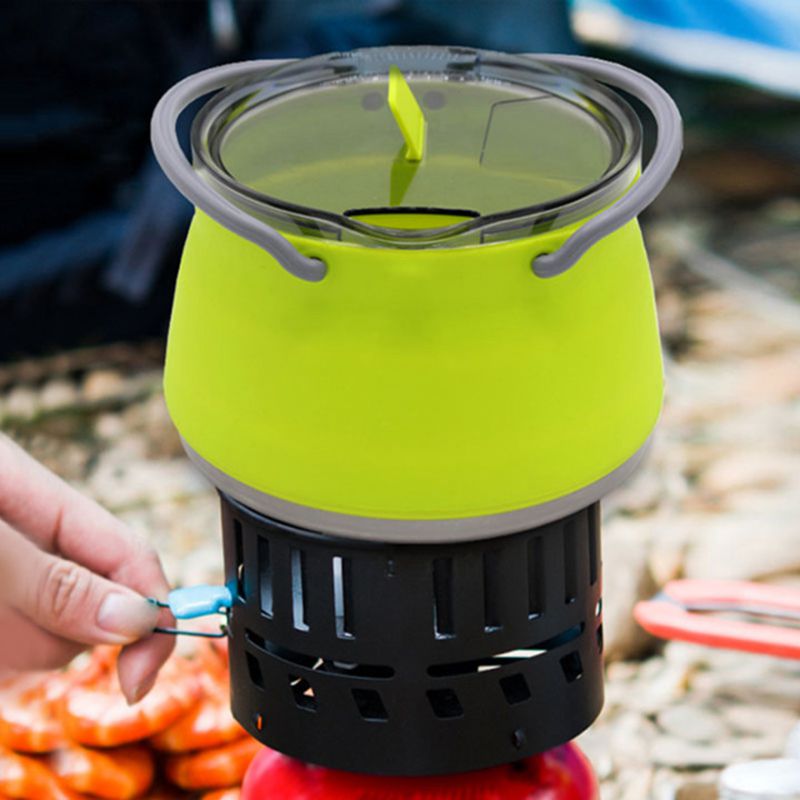 Portable Collapsible Silicone Kettle Boiler 1L