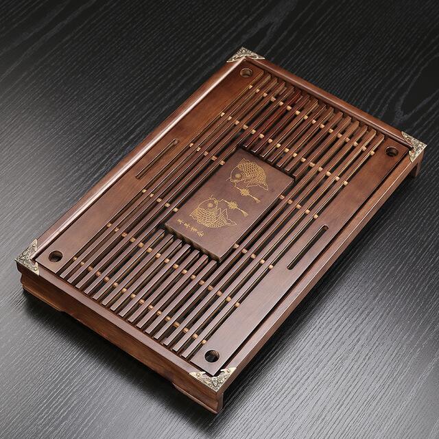 Solid Wood Tea Tray Drainage  Kung Fu Tea Board Table Chinese Ceremony Tools