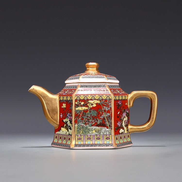 Qianlong Dynasty Antique Teapot Porcelain
