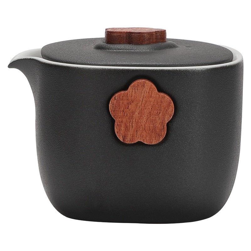 Portable Travel Tea Set Ceramic Teapot Kettle