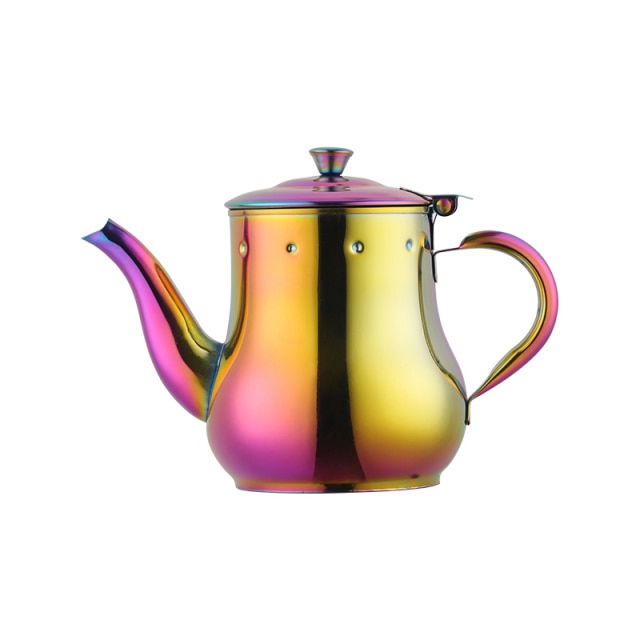 Color Fashion Stainless Steel Teapot with Filter