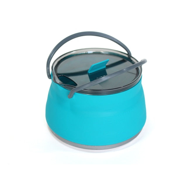 Portable Collapsible Silicone Kettle Boiler 1L