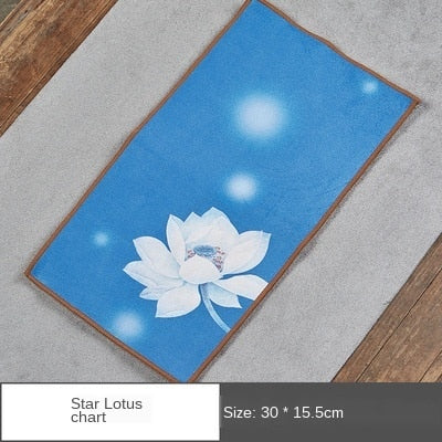 High-Grade Absorbent Tea Mat Kung Fu Table Napkin Tea Accessories