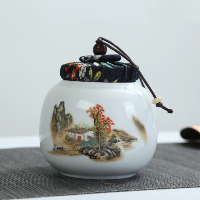 Ceramic Tea Jar Container Storage