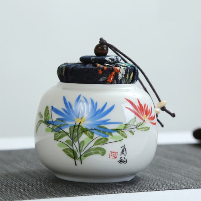 Ceramic Tea Jar Container Storage