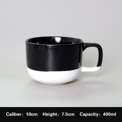 Creative personality ceramic mug Nordic simple coffee cup water cup Vintage cereal milk breakfast cup travel cups mug coffee mug