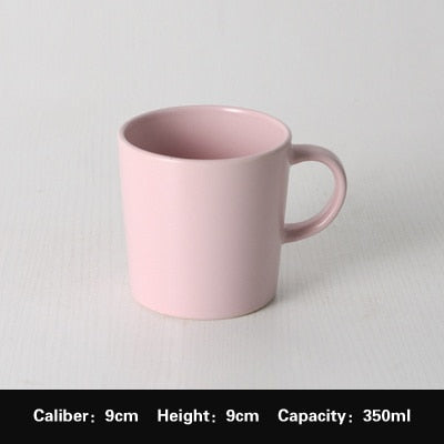 Creative personality ceramic mug Nordic simple coffee cup water cup Vintage cereal milk breakfast cup travel cups mug coffee mug